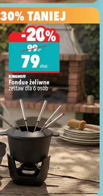 Fondue żeliwne Kinghoff promocja w Biedronka Home