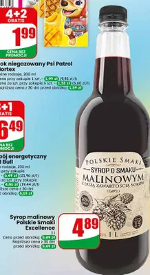 Syrop malinowy Polskie Smaki Excellence promocja w Dino