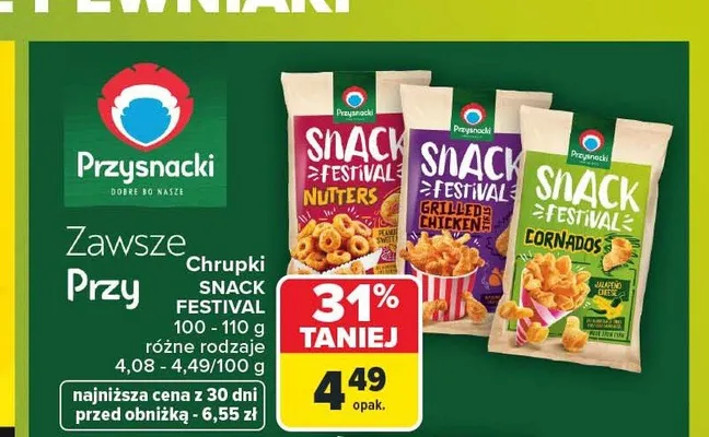 Chrupki Przysnacki Snack Festival Cornados promocja w Carrefour Market