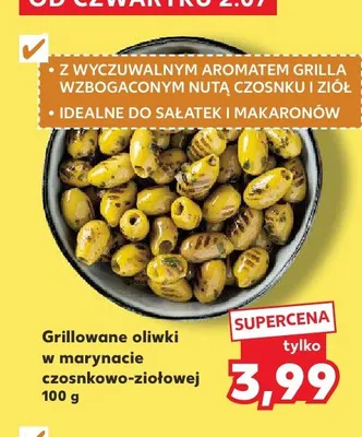 Grillowane oliwki w marynacie czosnkowo-ziołowej promocja w Kaufland
