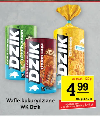 Wafle kukurydziane WK Dzik Texas BBQ promocja w Gram Market