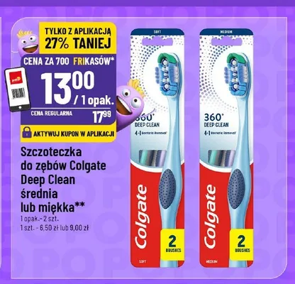 Szczoteczka do zębów Colgate Deep Clean miękka promocja w POLOmarket