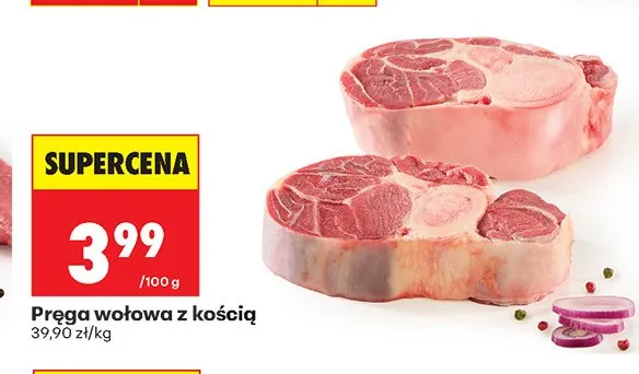 Pręga wołowa z kością promocja w Biedronka