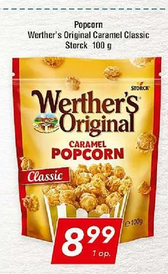 Popcorn Werther's Original Caramel Classic Storck promocja w LEWIATAN
