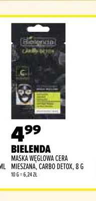 Maska węglowa cera mieszana Carbo Detox Bielenda promocja w Drogerie Natura