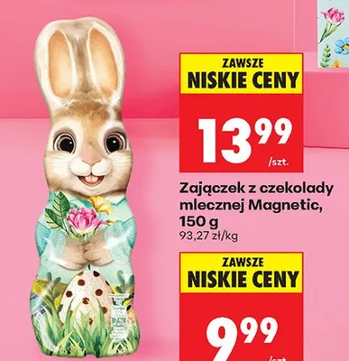 Zajączek z czekolady mlecznej promocja w Biedronka