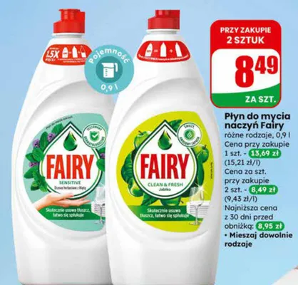 Płyn do mycia naczyń promocja w Dino