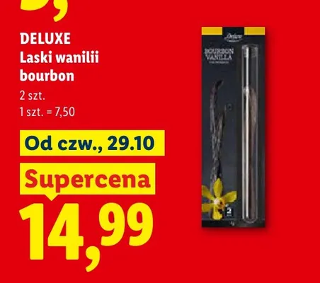 Laski wanilii bourbon Deluxe 2-pak promocja w Lidl