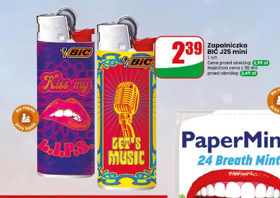 Zapalniczka Bic J25 mini promocja w Dino