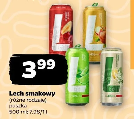 Piwo smakowy różne rodzaje puszka promocja w Netto