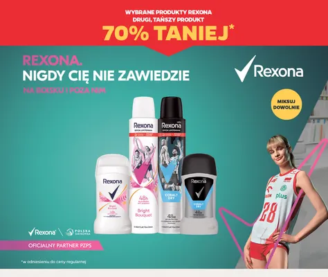 Antyperspirant w sprayu Rexona Bright Bouquet promocja w Netto