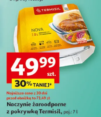 Naczynia żaroodporne z pokrywką Termisil promocja w Auchan