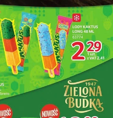 Lody Kaktus Long 48 ml promocja w Selgros