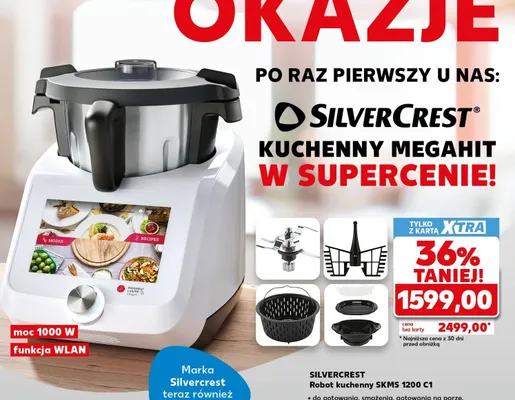 Robot kuchenny SilverCrest SKMS 1200 C1 moc 1000W funkcja WLAN promocja w Kaufland