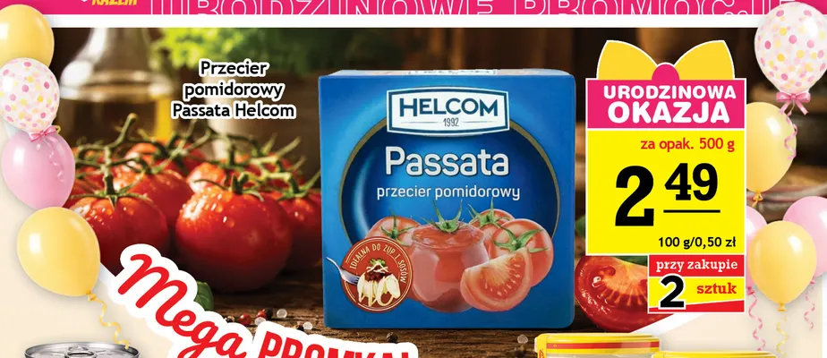 Przecier pomidorowy Passata Helcom promocja w Gram Market