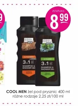 Żel pod prysznic Cool Men promocja w Drogerie Jasmin