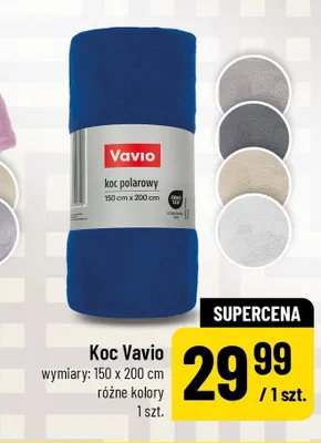 Koc polarowy Vavio 150x200cm promocja w POLOmarket