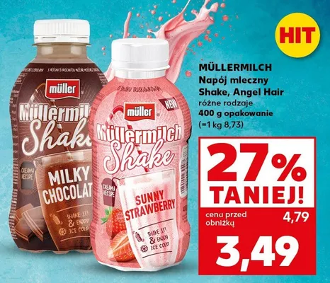 Napój mleczny Shake Sunny Strawberri promocja w Kaufland