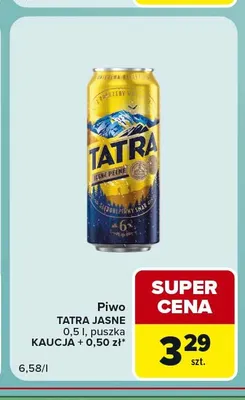 Piwo Tatra promocja w Carrefour Express