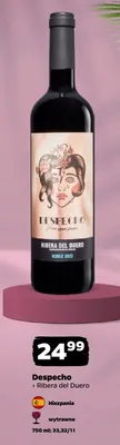 Wino czerwone wytrawne Despecho Ribera del Duero promocja w Netto