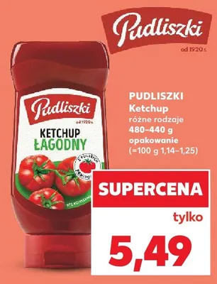 Ketchup Pudliszki promocja w Kaufland