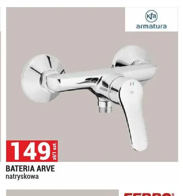 Bateria Arve natryskowa Kfa Armatura promocja w Merkury Market