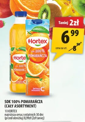 Sok 100% pomarańcza promocja w Arhelan