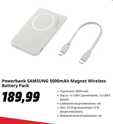 Powerbank SAMSUNG Magnet Wireless Battery Pack promocja w Media Markt