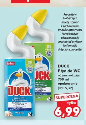 Płyn do WC Duck Deep Action Gel Marine promocja w Kaufland