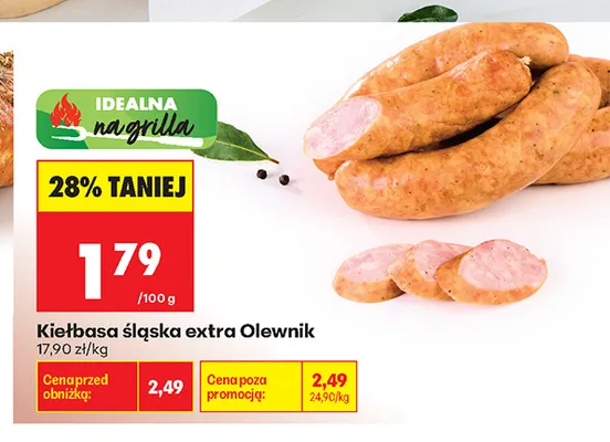 Kiełbasa śląska extra Olewnik promocja w Biedronka