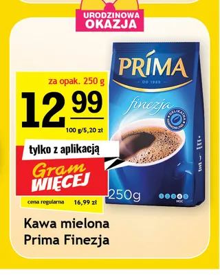 Kawa mielona Prima Finezja promocja w Gram Market