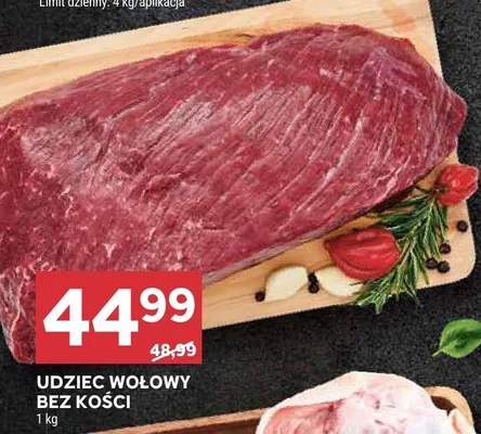 Udziec wołowy bez kości promocja w Stokrotka