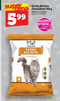 Karma dla kota Fiona & Atos z kurczakiem promocja w TOPAZ