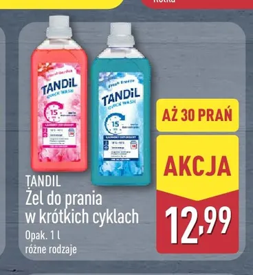 Żel do prania w krótkich cyklach Tandil promocja w Aldi