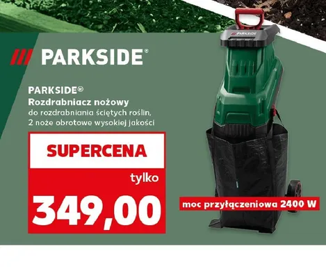 Rozdrabniacz nożowy do rozdrabniania ściętych roślin Parkside 2400W promocja w Kaufland