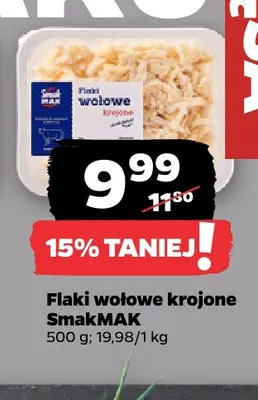 Flaki wołowe krojone SmakMAK promocja w Netto
