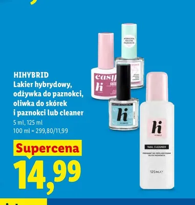 Oliwka do skórek i paznokci Hihybrid promocja w Lidl