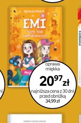 Książka Emi i Tajny Klub Superdziewczyn oprawa miękka promocja w Empik