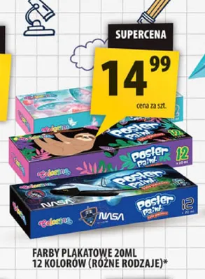 Farby plakatowe Colorino 20 ml 12 kolorów promocja w Arhelan