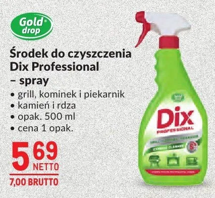 Środek do czyszczenia Dix Professional - spray promocja w Makro