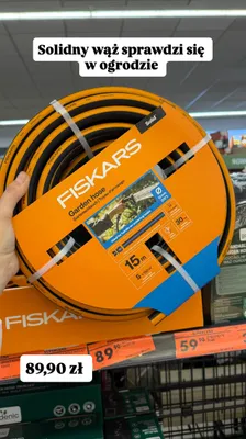 Wąż ogrodowy Fiskars Solid 13mm 15m promocja w Biedronka