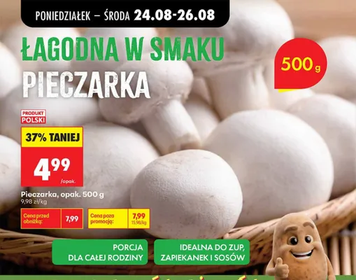Pieczarka promocja w Biedronka