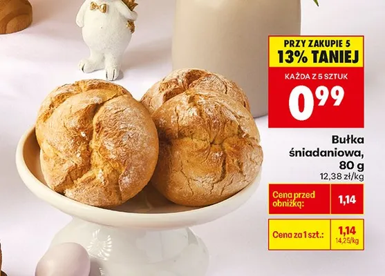 Bułka śniadaniowa promocja w Biedronka