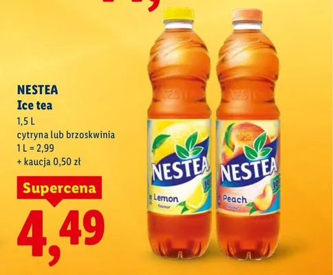 Ice tea Nestea cytryna promocja w Lidl