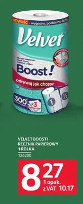 Ręcznik papierowy Velvet Boost! promocja w Selgros