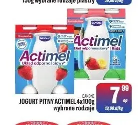 Jogurt pitny Actimel Danone 4-pak promocja w Tomi Markt