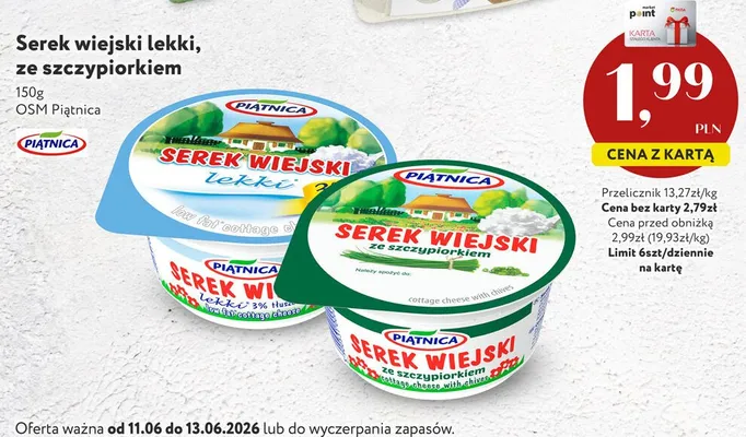 Serek wiejski lekki Piątnica promocja w Market Point