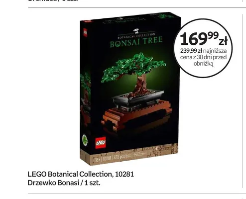 Klocki LEGO Botanical Collection 10281 Drzewko Bonsai promocja w Empik