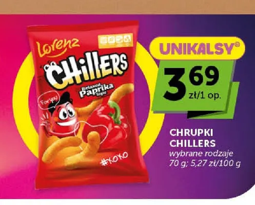 Chrupki Lorenz Chillers Paprika promocja w ABC