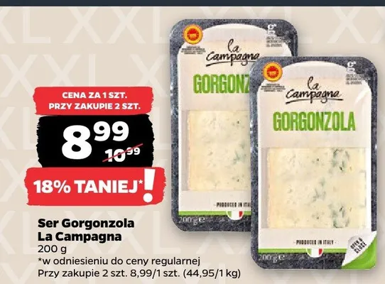 Ser Gorgonzola promocja w Netto